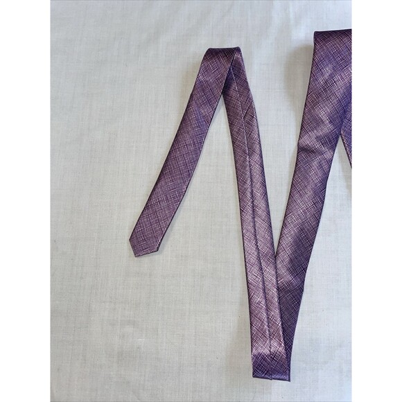 WangZhongWang Dress Tie Men’s Purple 100% Polyester Designer - Picture 11 of 12